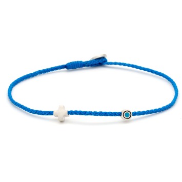 Bracelet "Little Evil Eye & Cross"