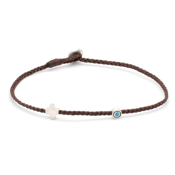 Βραχιόλι "Ματάκι & Σταυρός" Βραχιόλι "Ματάκι & Σταυρός"