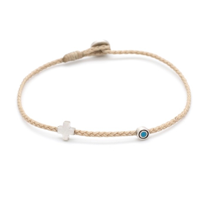 Βραχιόλι "Ματάκι & Σταυρός" Βραχιόλι "Ματάκι & Σταυρός"