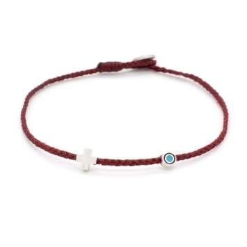 Bracelet "Little Evil Eye & Cross"