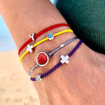 Bracelet "Little Evil Eye & Cross"