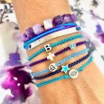 Bracelet "Little Evil Eye & Cross"