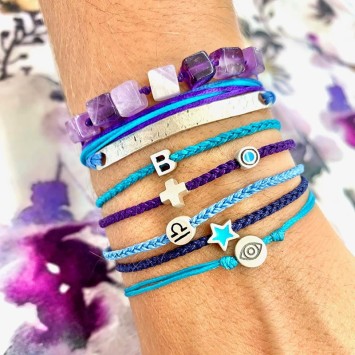 Bracelet "Little Evil Eye & Cross"
