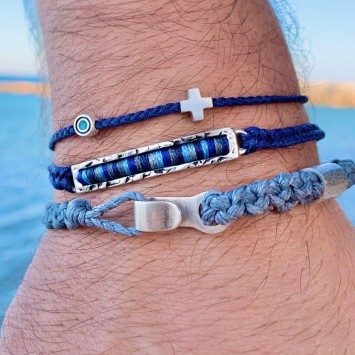 Bracelet "Little Evil Eye & Cross"