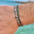 Bracelet "Little Evil Eye & Cross Μ" Bracelet "Little Evil Eye & Cross Μ"