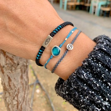 Βραχιόλι "Μάτι - 8 γραμμές"