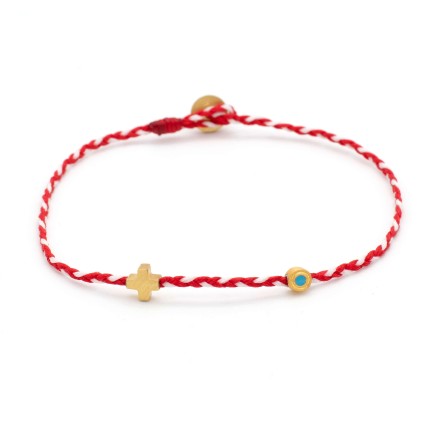 Βραχιόλι "Μαρτάκι - Ματάκι & Σταυρός G"