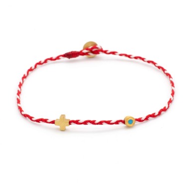 Βραχιόλι "Μαρτάκι - Ματάκι & Σταυρός G"