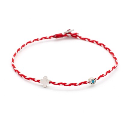Bracelet "Martaki - Little Evil Eye & Cross"