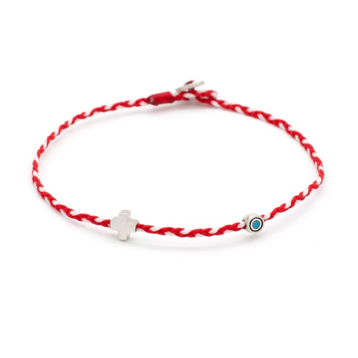 Bracelet "Martaki - Little Evil Eye & Cross"