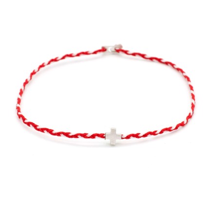 Βραχιόλι "Μαρτάκι - Σταυρός"