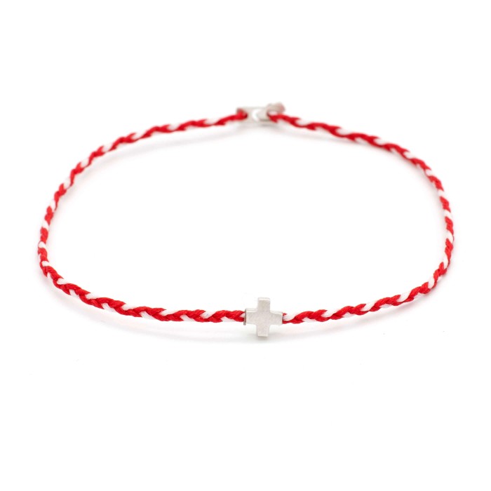 Βραχιόλι "Μαρτάκι - Σταυρός" Βραχιόλι "Μαρτάκι - Σταυρός"