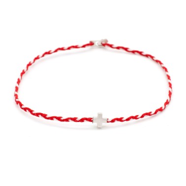 Βραχιόλι "Μαρτάκι - Σταυρός"