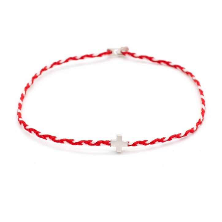 Βραχιόλι "Μαρτάκι - Σταυρός"