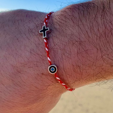 Bracelet "Martaki - Little Evil Eye & Cross M"