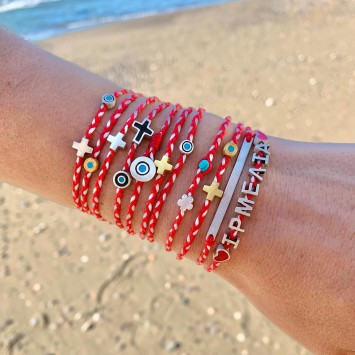 Bracelet "Martaki - Little Evil Eye & Cross"
