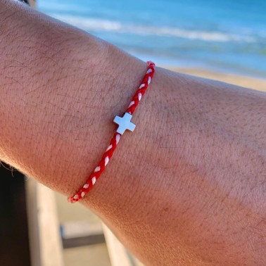 Βραχιόλι "Μαρτάκι - Σταυρός"