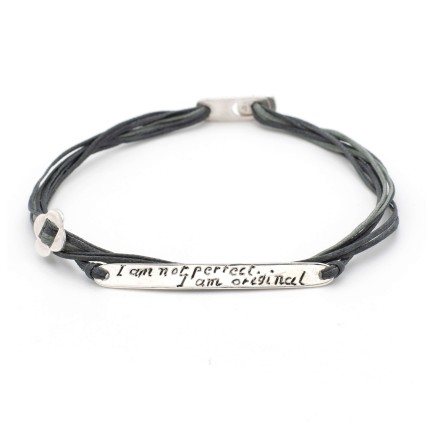 Bracelet "I am not Perfect, I am Original"