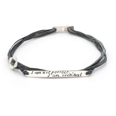 Bracelet "I am not Perfect, I am Original"