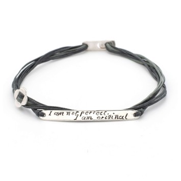 Bracelet "I am not Perfect, I am Original"