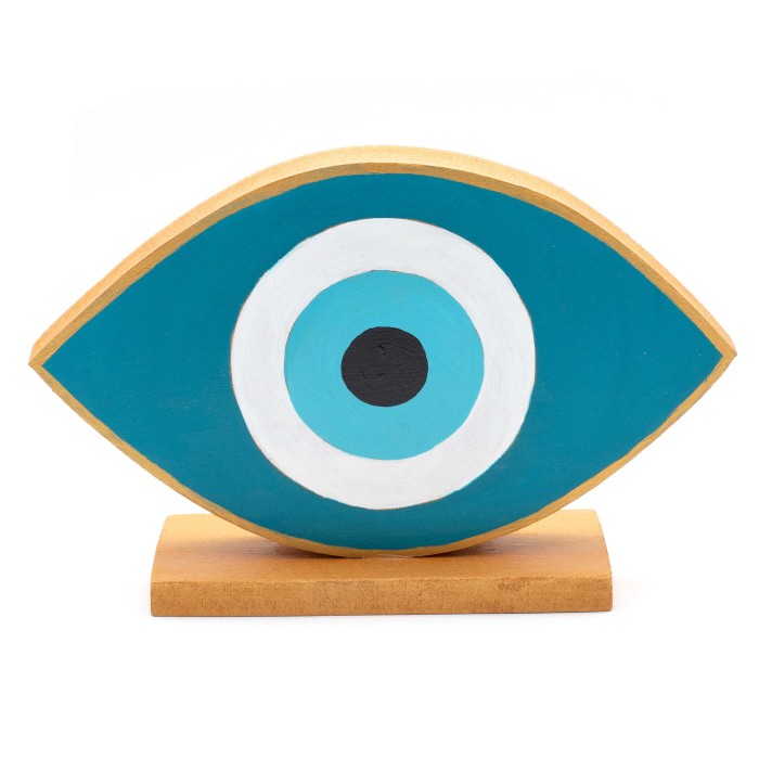 Διακοσμητικό "Μάτι Ο" - Πετρόλ Διακοσμητικό "Μάτι Ο" - Πετρόλ