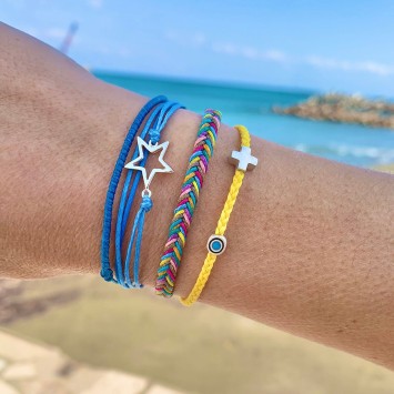 Bracelet "Little Evil Eye & Cross"