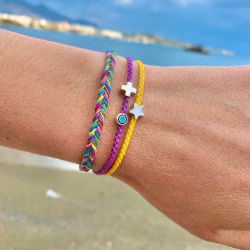 Bracelet "Little Evil Eye & Cross"