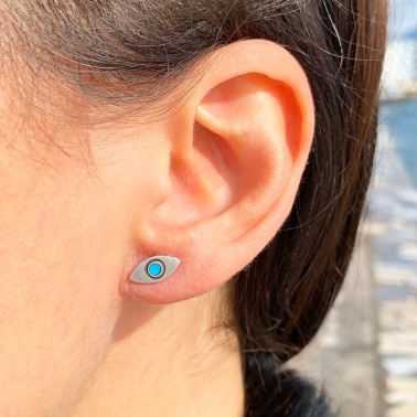 Σκουλαρίκια - "Ματάκια - 'Ιριδα" - Καρφωτά