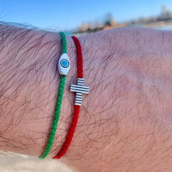 Bracelet "Cross - Parallel Lines"