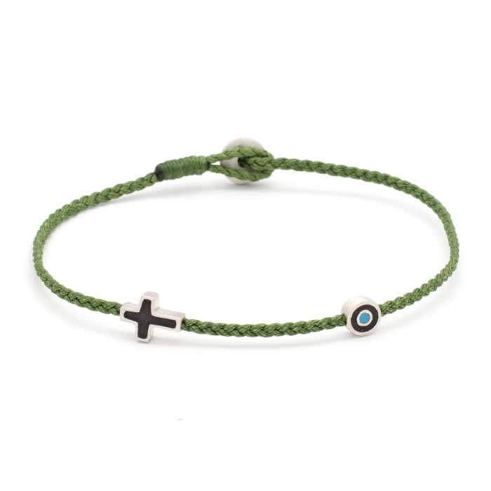 Βραχιόλι Ποδιού "Μάτι & Σταυρός Μ" Βραχιόλι Ποδιού "Μάτι & Σταυρός Μ"