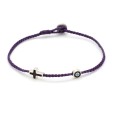 Anklet "Little Evil Eye & Cross Μ"