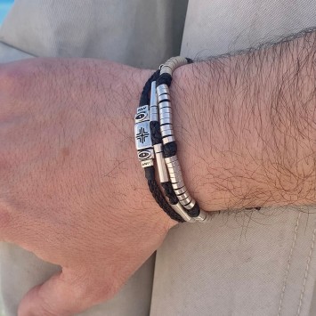 Βραχιόλι "Κομποσκοίνι Silver Rings ".