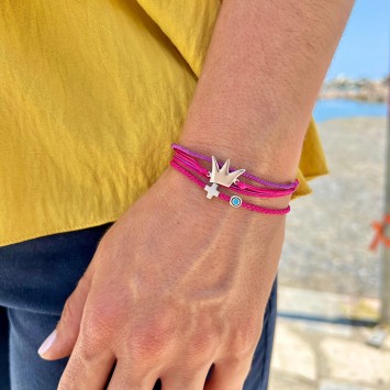 Bracelet "Little Evil Eye & Cross"