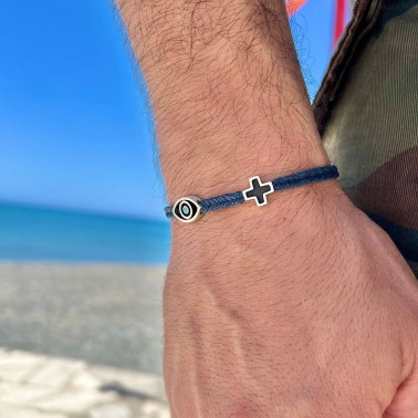 Bracelet "The Evil Eye Cross AM"
