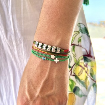 Bracelet "Little Evil Eye & Cross"