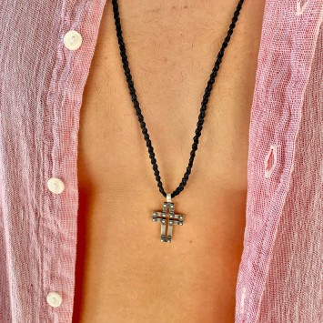 Κολιέ "Σταυρός 12 Pins"