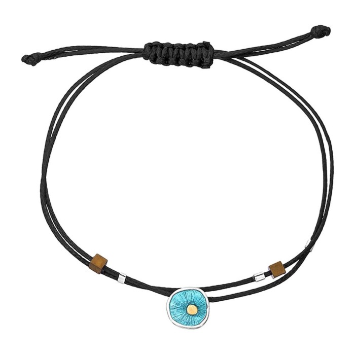 Βραχιόλι "Circles and Pins" - Τυρκουάζ Βραχιόλι "Circles and Pins" - Τυρκουάζ