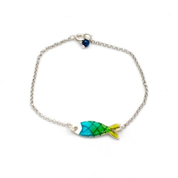 Bracelet "Little Fish GL CH" - Blue