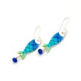 Earrings "Little Fish GL CH" - Blue - Pendants