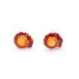 Earrings "Clams S" - Red - Studs