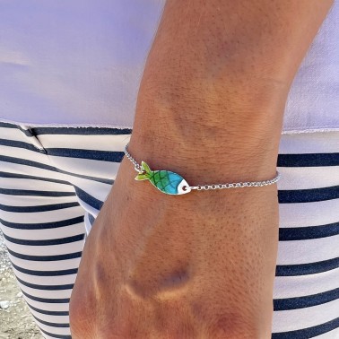 Bracelet "Little Fish GL CH" - Blue