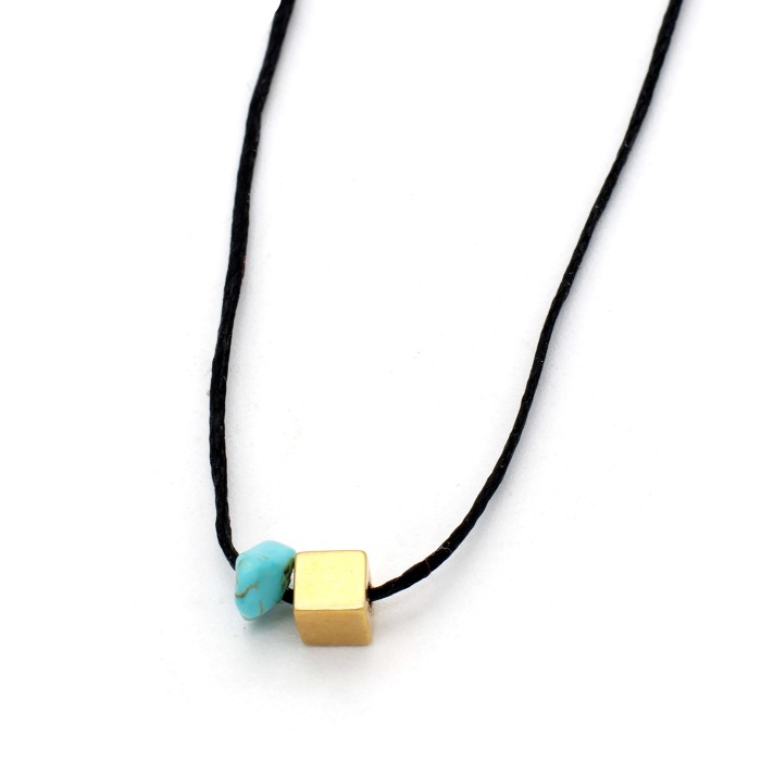 Necklace "Minimal Cube G" Necklace "Minimal Cube G"