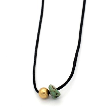 Necklace "Minimal Little Ball G"