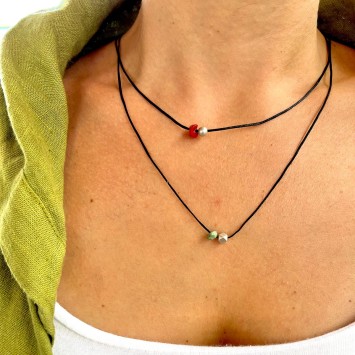 Necklace "Minimal Polygonial"