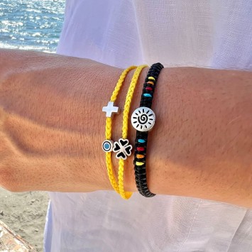 Bracelet "Little Evil Eye & Cross"