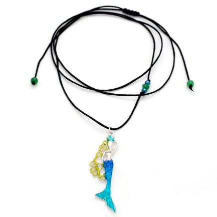 Necklace "Mermaid" - Blue