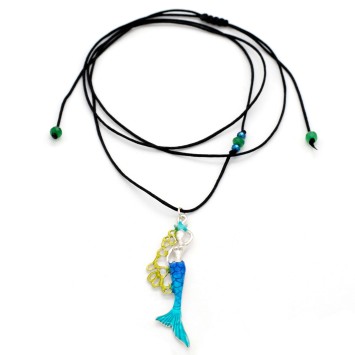 Necklace "Mermaid" - Blue