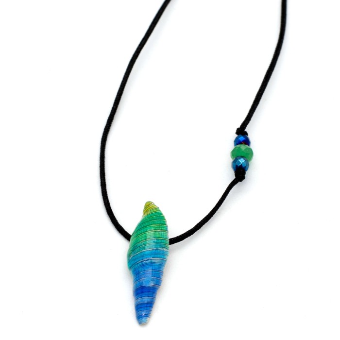 Necklace "Little Shell GL C" - Blue Necklace "Little Shell GL C" - Blue