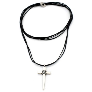 Necklace "Cross X2"