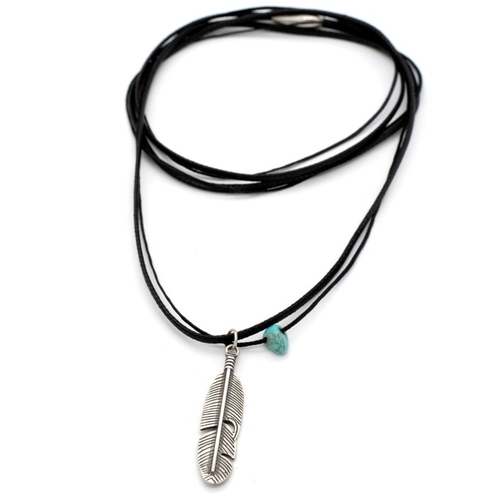 Necklace "The Indian Feather"